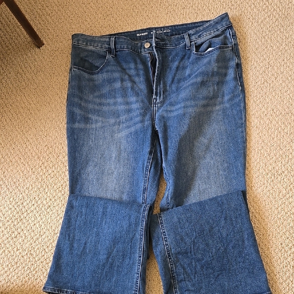 Old Navy Blue Flare Wide Leg Jeans